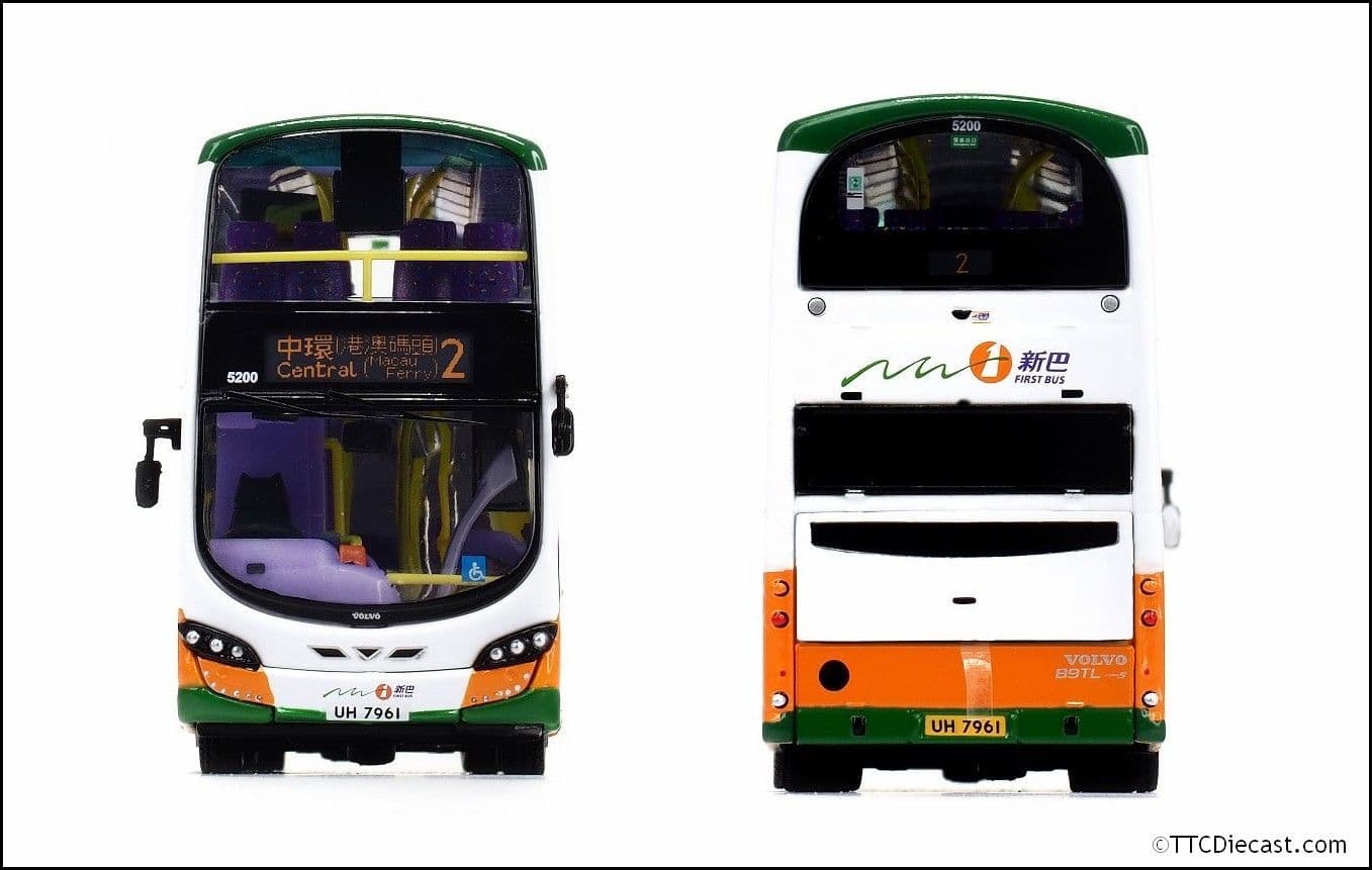 80m 20089 NWST Volvo B9TL Wright 12m Route #2 1/76 Scale *PRE ORDER £60.29*