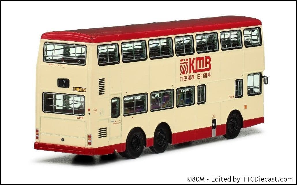 80m KMB2024012 KMB Kowloon Motor Bus MCW Metrobus 11m (Rte 7) 1:76 Scale