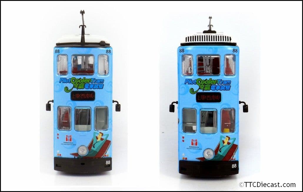 80m TT33702 Hong Kong Tramways Cooler Tram Route #88 Sheung Wan 1/76 Scale *PRE ORDER £40.49*