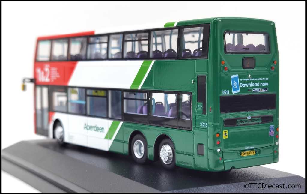 80M UKD76004 Dennis Trident E500 First Aberdeen - SN09 CCV - Ft38218 - Rte 2 Ashwood *Pre Order £72.50*