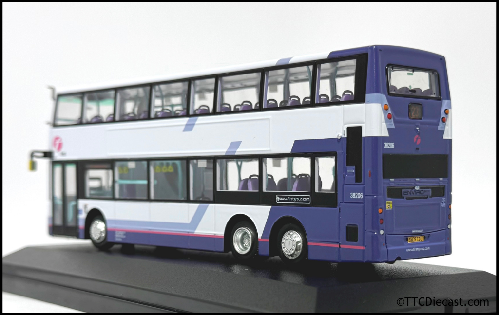 80M UKD76002 Dennis Trident ENVIRO500 Euro IV 12.1M First Bus Aberdeen Rte 23 1:76 Scale