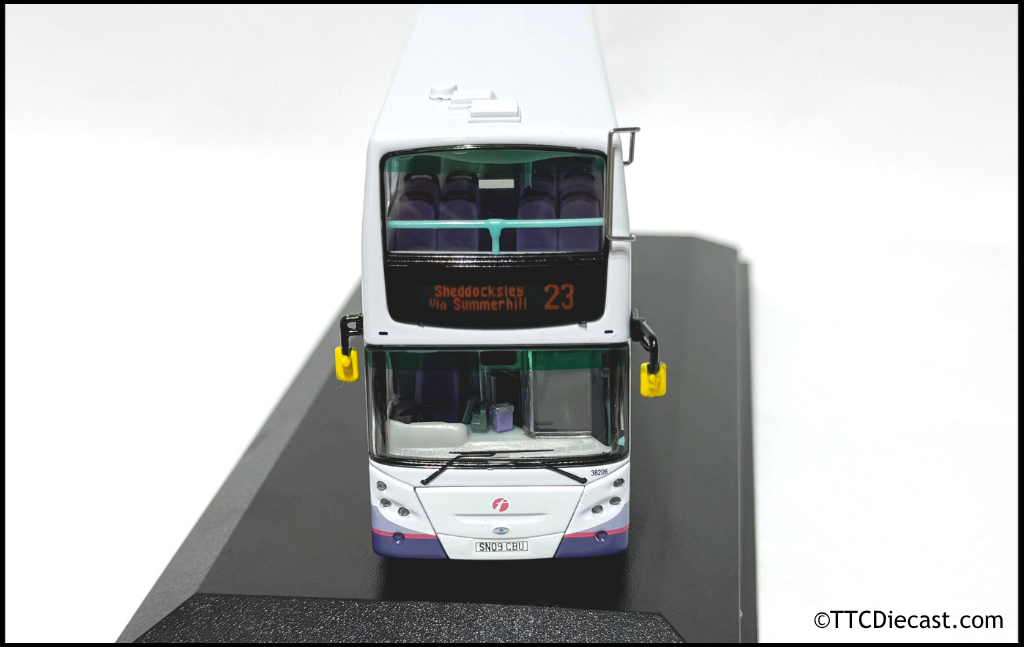 80M UKD76002 Dennis Trident ENVIRO500 Euro IV 12.1M First Bus Aberdeen Rte 23 1:76 Scale