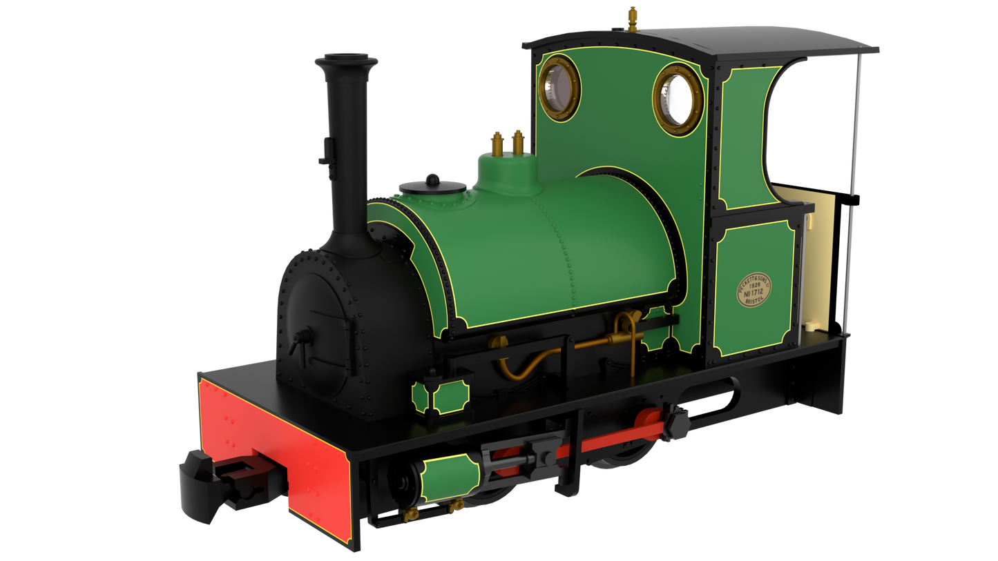 Rapido 814003 Peckett & Sons Cranmore Class - Bowaters Style Light Green - DCC Ready OO9 Gauge *PRE ORDER £118.96*