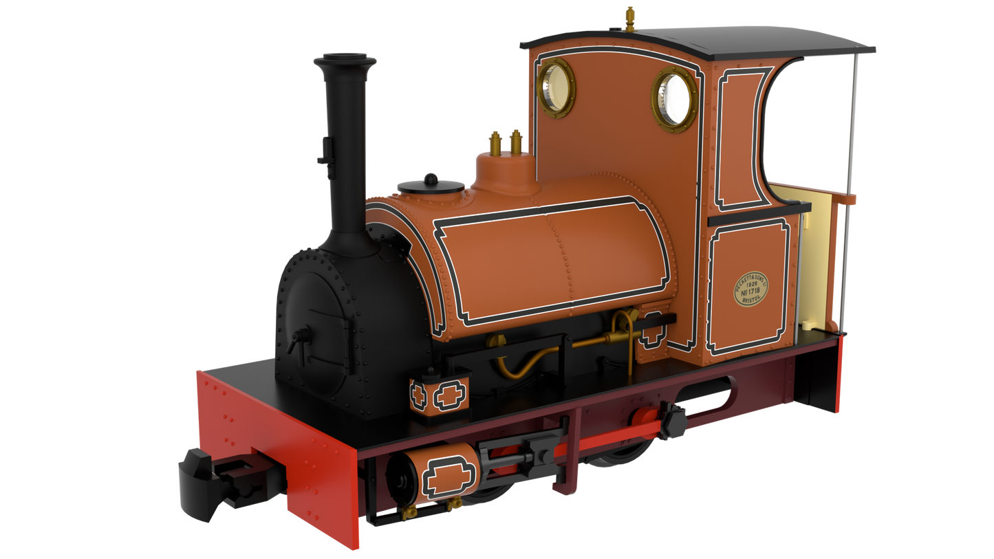 Rapido 814006 Peckett & Sons Cranmore Class - Lined Burnt Orange - DCC Ready OO9 Gauge *PRE ORDER £118.96*