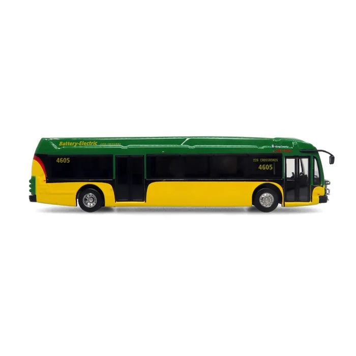 Iconic Replicas 870245 Proterra ZX5 Electric Transit Bus 2021 Seattle King County Transit 1/87 Scale