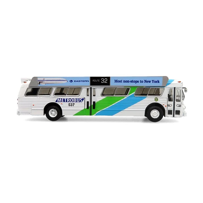 Iconic Replicas 870280 Flxible 53102 Transit Bus 1980 Miami Dade Transit w/Advertising Boards