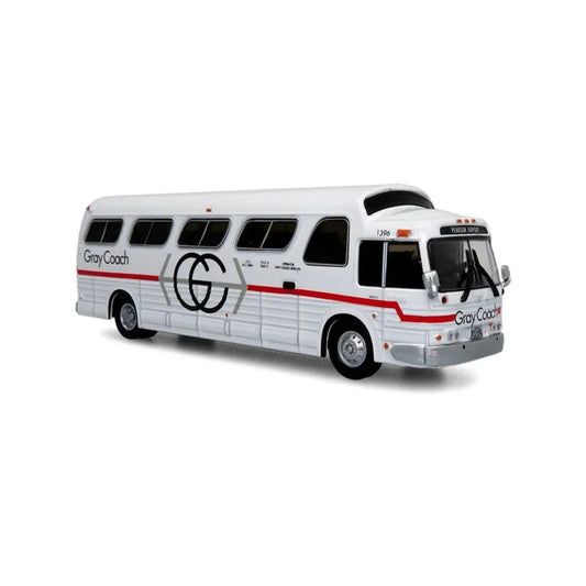 Iconic Replicas 870281 GM PD4107 'Buffalo' Coach 1966 Gray Coach Destination Toronto/Pearson Airport