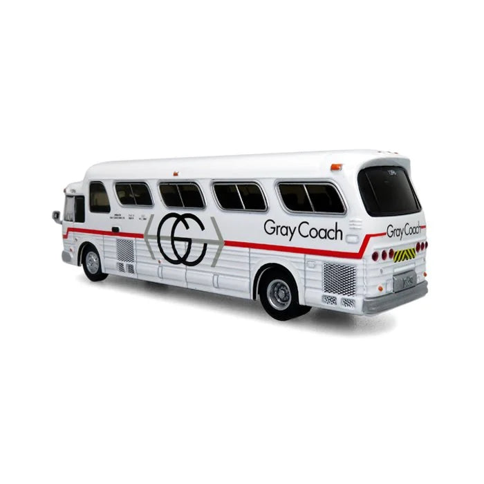 Iconic Replicas 870281 GM PD4107 'Buffalo' Coach 1966 Gray Coach Destination Toronto/Pearson Airport