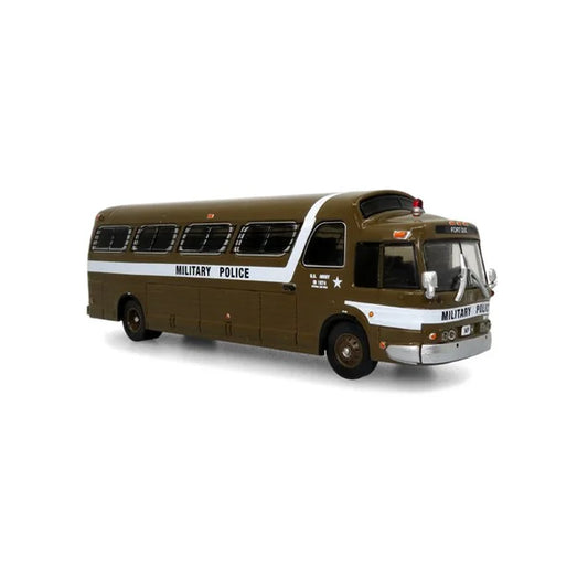 Iconic Replicas 870289 GM PD4107 'Buffalo' Coach 1966 U.S. Army Military Police Destination Fort Dix