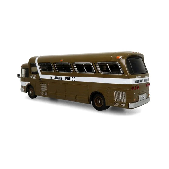 Iconic Replicas 870289 GM PD4107 'Buffalo' Coach 1966 U.S. Army Military Police Destination Fort Dix