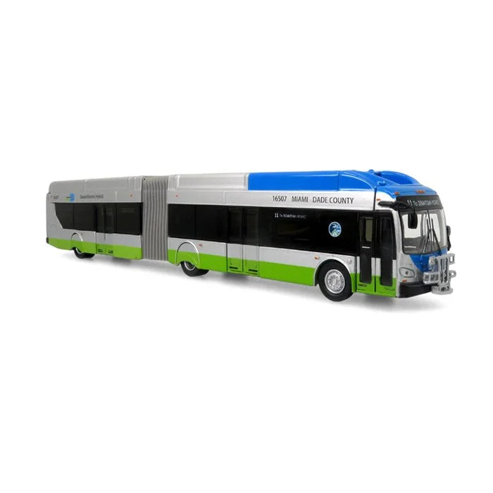 Iconic Replicas 870312 NFI Xcelsior XN60 Aerodynamic Miami Dade Transit, 1:87 Scale