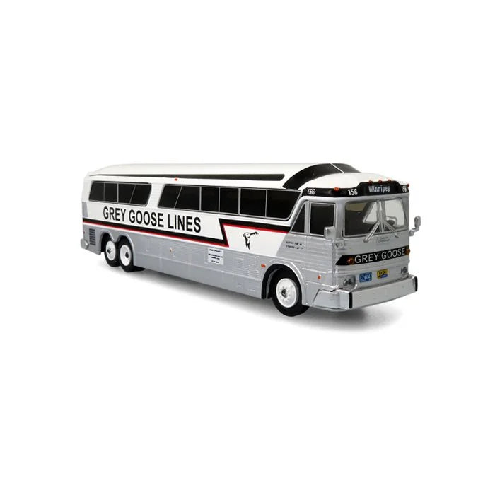 Iconic Replicas 870335 MCI MC-7 Challenger Intercity Coach Grey Goose Lines 1:87 Scale