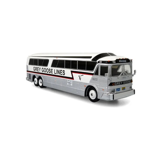 Iconic Replicas 870335 MCI MC-7 Challenger Intercity Coach Grey Goose Lines 1:87 Scale
