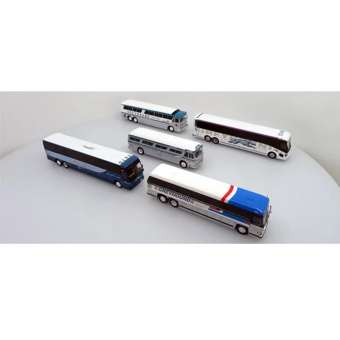 Iconic Replicas 870341AE Greyhound Canada PD4104 MC-7 MC-9 D4505 Prevost X3-45 Tribute Set