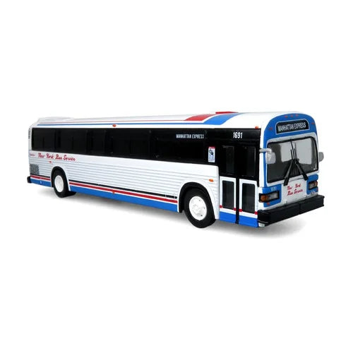 Iconic Replicas 870390 MCI Classic Suburban New York Bus Service Manhattan Express, 1:87 Scale