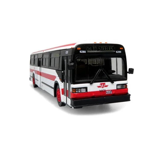 Iconic Replicas 870392 MCI Classic Transit Bus TTC Toronto Transit Commission 24 to Steeles, 1:87 Scale