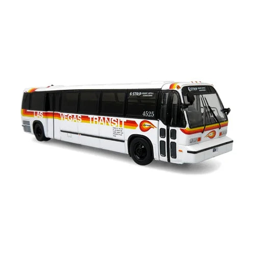 Iconic Replicas 870401 TMC RTS Transit Bus 1999 Las Vegas Transit 6 Strip Resort Hotels, 1:87 Scale
