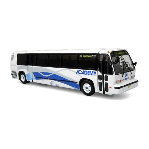 Iconic Replicas 870402 TMC RTS Transit Bus 1999 Academy Destination 22 Hoboken, 1:87 Scale