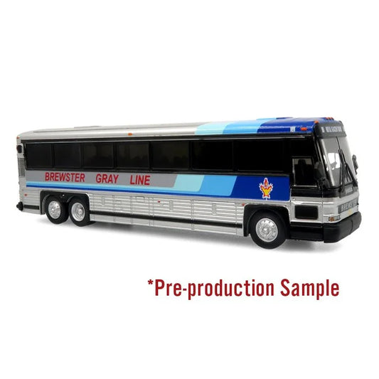 Iconic Replicas 870622 MCI D4000 Coach: Brewster Gray Line  1:87 Scale *PRE ORDER £50.39*