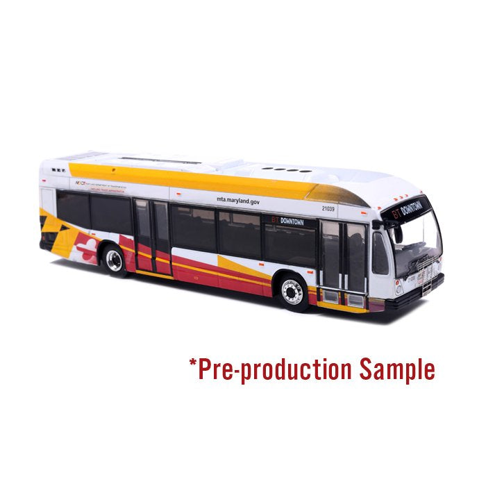 Iconic Replicas 870634 Nova Bus LFSH Transit Bus MTA Maryland, 1:87 Scale *PRE ORDER £50.39*
