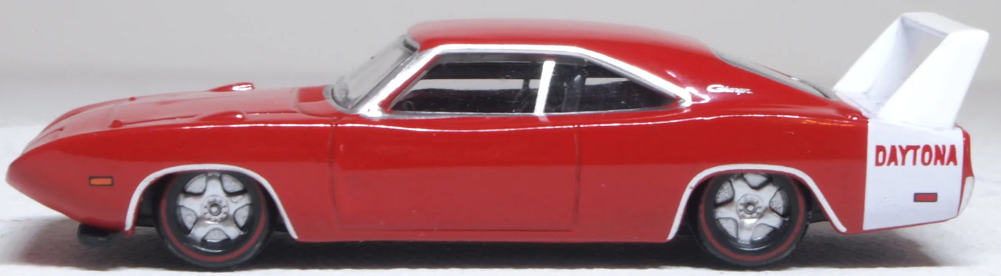 Oxford 87DD69005 Dodge Charger Daytona Charger Red 1969, HO Gauge, 1/87 Scale