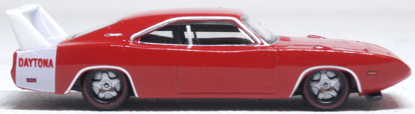 Oxford 87DD69005 Dodge Charger Daytona Charger Red 1969, HO Gauge, 1/87 Scale