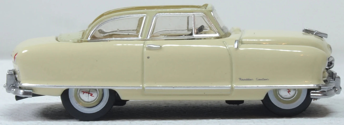 Oxford 87NR50002 Nash Rambler Custom Landau Convertible Open Champagne Ivory 1950, HO Gauge, 1/87 Scale