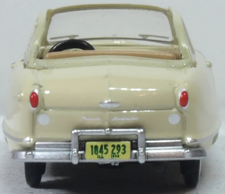 Oxford 87NR50002 Nash Rambler Custom Landau Convertible Open Champagne Ivory 1950, HO Gauge, 1/87 Scale