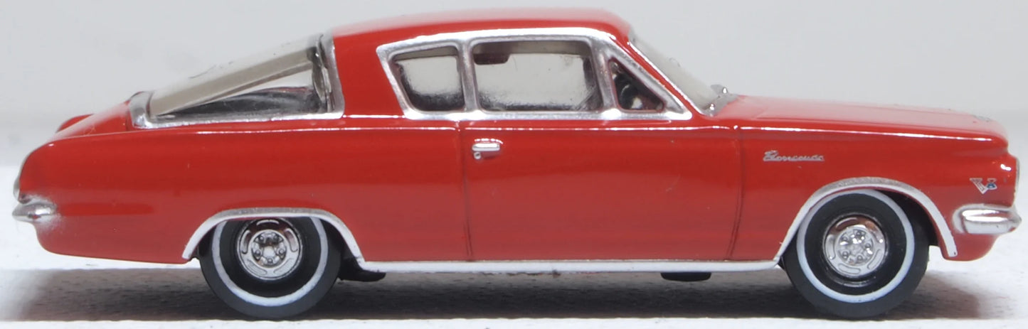 Oxford 87PB65002 Plymouth Barracuda Medium Red 1965, HO Gauge, 1/87 Scale