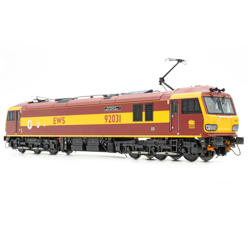 Accurascale ACC3283-SIL BR Class 92 EWS 92031 'The Chartered Institute of Transport' DCC Silent OO Gauge *PRE ORDER £229.95*