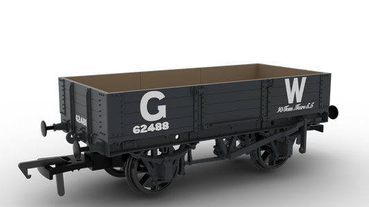 Rapido 925014 GWR Four-Plank Open No.62488 (23" Numbers), OO Gauge *PRE ORDER £29.66*