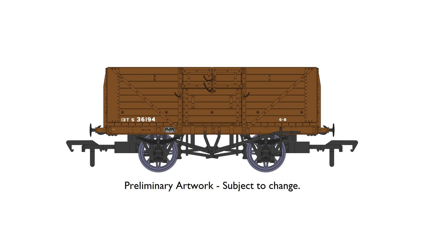 Rapido 940026 D1379 8 Plank Wagon - S36194, OO Gauge