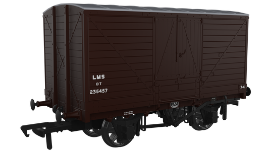 Rapido 945007 Dia.88 10T Van - No.235457 - LMS Bauxite (post-1936), OO Gauge
