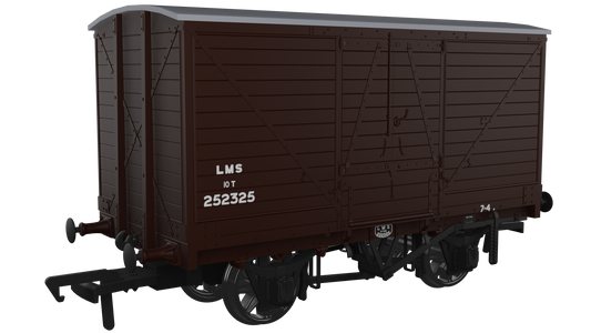 Rapido 945009 Dia.88 10T Van - No.252325 - LMS Bauxite (post-1936), OO Gauge