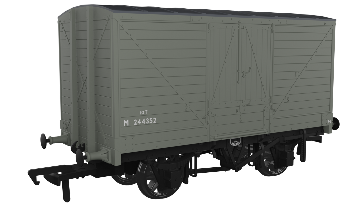 Rapido 945011 Dia.88 10T Van - No.M244352 - BR Grey, OO Gauge