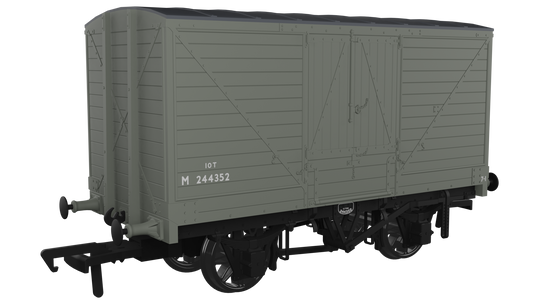 Rapido 945011 Dia.88 10T Van - No.M244352 - BR Grey, OO Gauge