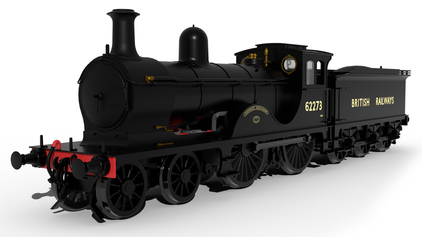 Rapido 959009 GNoSR F Class No.62273 'George Davidson', British Railways Unlined Black, DCC Ready, OO Gauge *PRE ORDER £195.46*