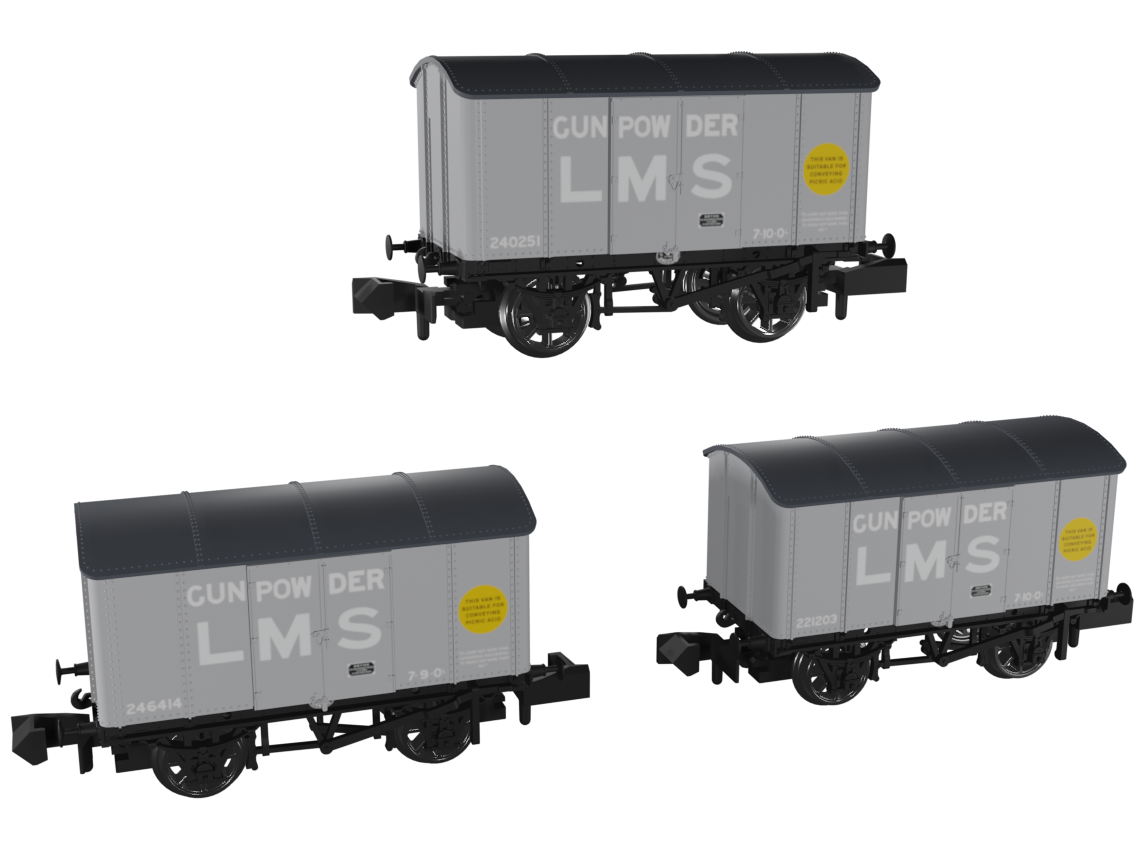 Rapido 961006 Not Quite Minks - LMS Acid Triple Pack, N Gauge