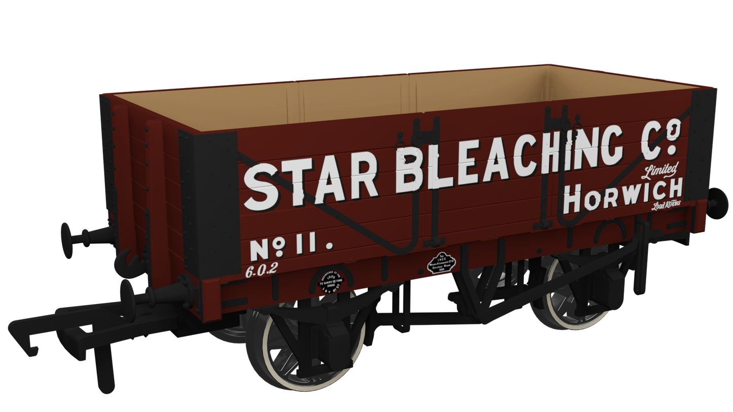 Rapido 967006 RHC 1907 PO 7 Plank Open Wagon - Star Bleaching Co., OO Gauge