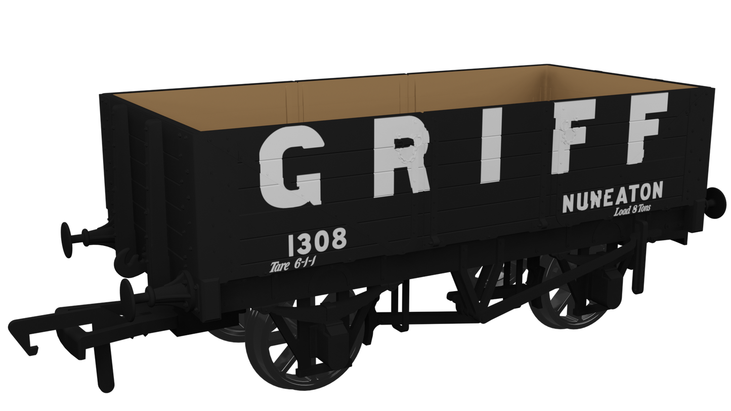 Rapido 967009 RHC 1907 PO 7 Plank Open Wagon - Griff, OO Gauge