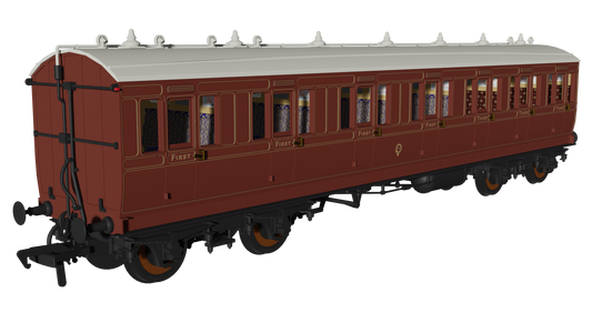 Rapido 978204 LBSC Mahogany 'Evolution' Non-Corridor Composite No.264, OO Gauge *PRE ORDER £59.46*