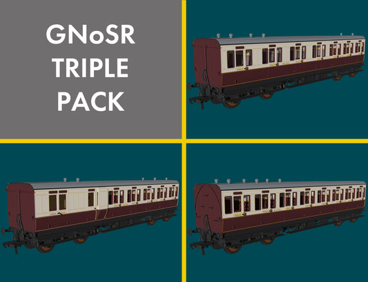 Rapido 978207 GNoSR 'Evolution' Non-Corridor Carriage Pack, OO Gauge *PRE ORDER £169.96*