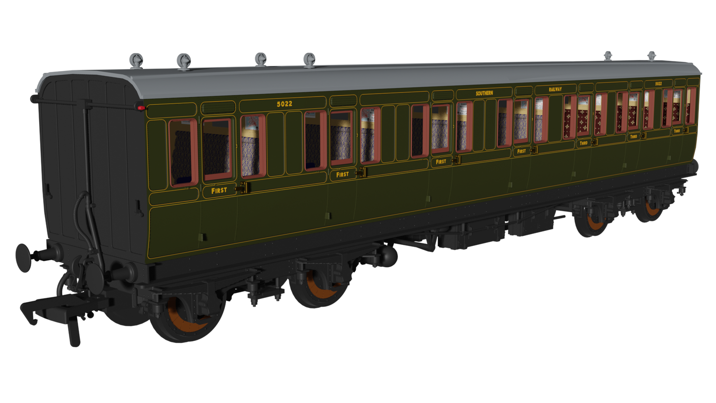 Rapido 978216 SR Olive 'Evolution' Non-Corridor Composite No.5022, OO Gauge *PRE ORDER £59.46*
