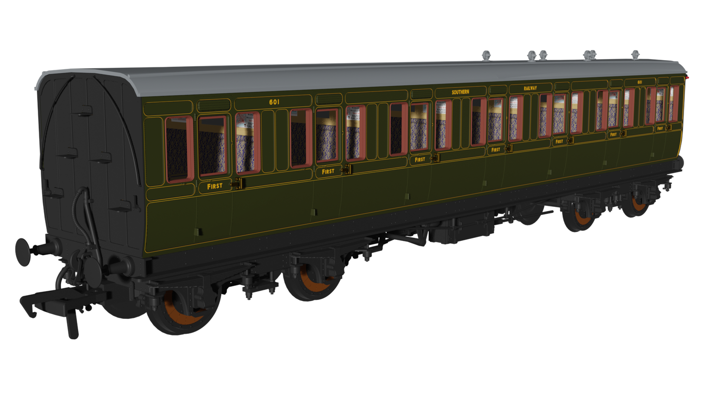 Rapido 978217 SR Olive 'Evolution' Non-Corridor First No.601, OO Gauge *PRE ORDER £59.46*