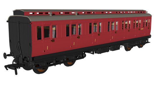 Rapido 978228 BR Crimson 'Evolution' Non-Corridor Composite No.E51380E, OO Gauge *PRE ORDER £59.46*