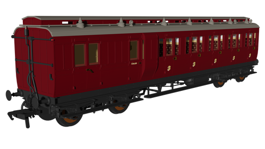 Rapido 978243 Generic Crimson 'Evolution' Non-Corridor Carriage Brake Third, OO Gauge *PRE ORDER £59.46*