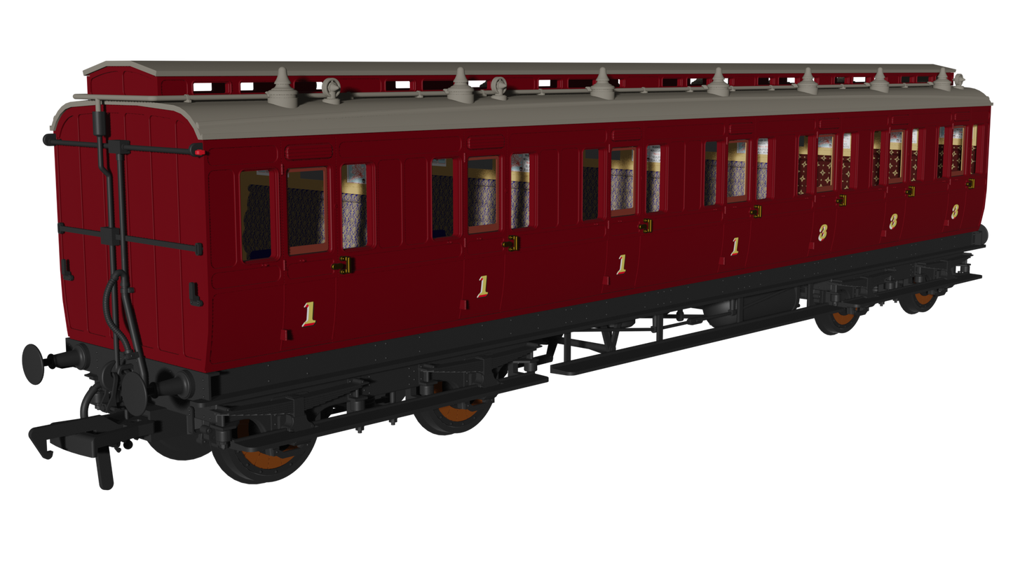 Rapido 978244 Generic Crimson 'Evolution' Non-Corridor Composite, OO Gauge *PRE ORDER £59.46*