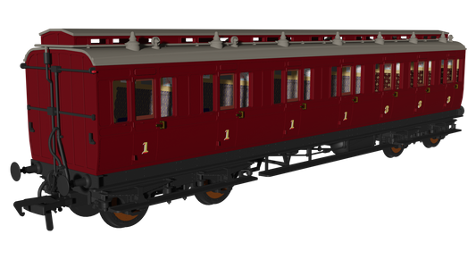 Rapido 978244 Generic Crimson 'Evolution' Non-Corridor Composite, OO Gauge *PRE ORDER £59.46*