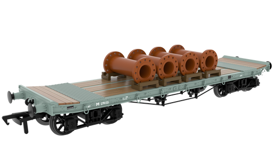 Rapido 985014 WD 35T Rectank No.M279133 - BR Grey (Pipe Load) OO Gauge *PRE ORDER £49.46*
