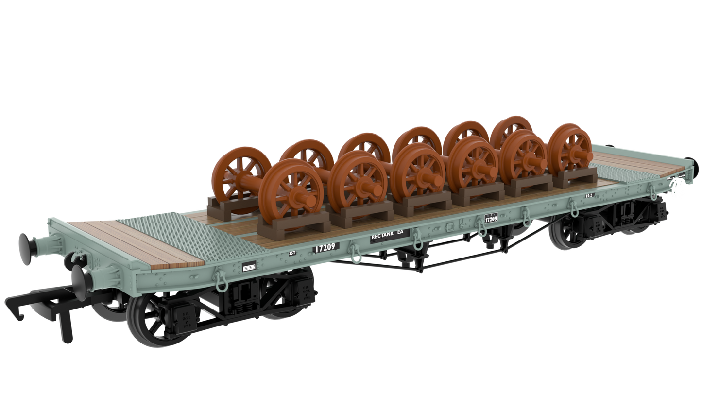Rapido 985015 WD 35T Rectank No.E17209 - BR Grey (Wheel Load) OO Gauge *PRE ORDER £49.46*